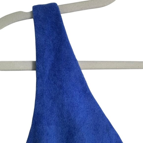 aerie Offline Summer Lights Terry Sports Bra Blue Size XL Comfy Elastic Workout - Picture 7 of 12